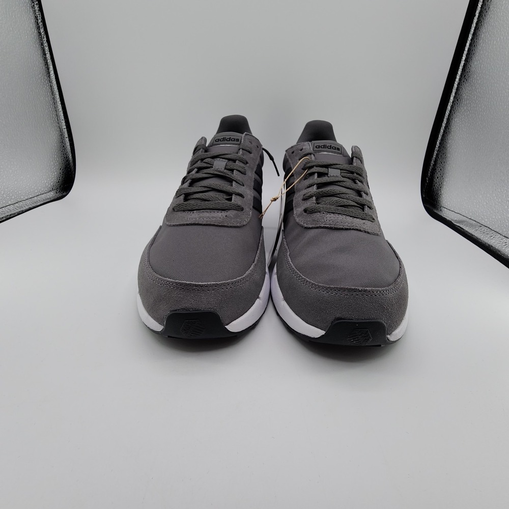 adidas Run 60s 2.0 Shoes Mens 13 Grey Four Carbon Running Sneaker GX1740 NEW - Picture 3 of 11